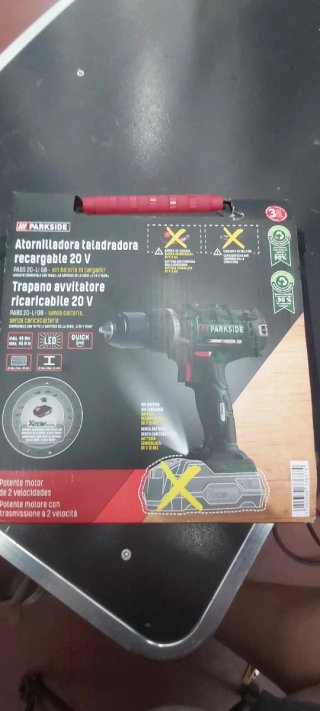 Taladro Atornillador Parkside 20V