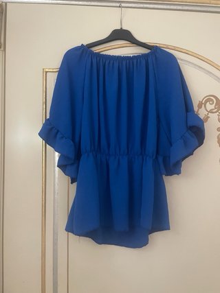 Top peplo blu tg U