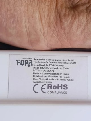 Stendibiancheria FORA 10m Acciaio Inox..