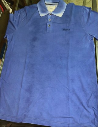 Polo Armani Uomo Blu Sfumato Bianco XXL