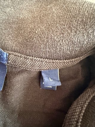 Polo Gant Negro Manga Corta Talla L