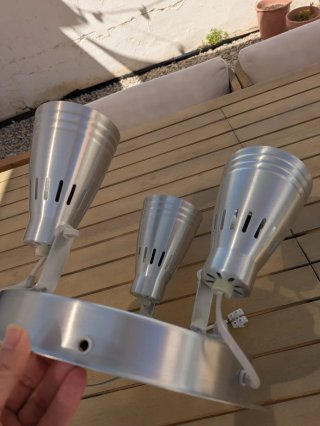 Lámpara techo Ikea Kramare 3 focos