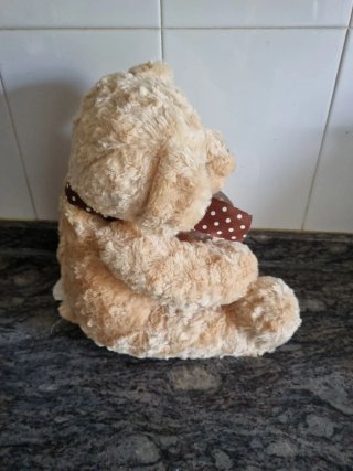 Oso de peluche beige Alcampo 28 cm