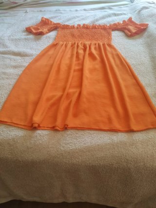 Vestido Verano Talla 40 Naranja