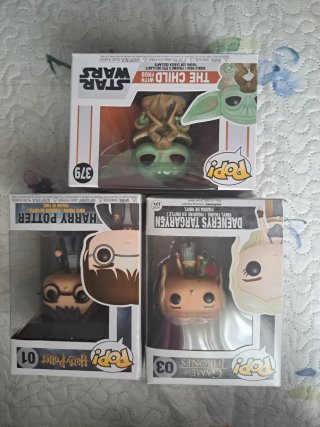 Pack 3 Funkos: Star Wars, Harry Potter, GoT