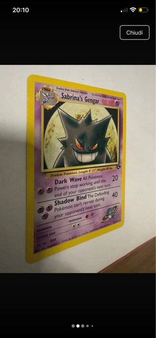 Carta Pokemon Sabrina's Gengar Stage 2