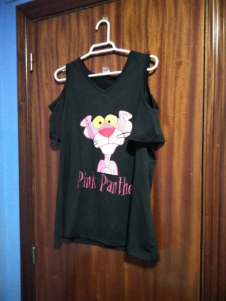Camiseta Tirantes Mujer Pantera Rosa Talla M