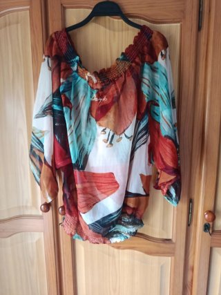 Blusa Desigual Talla Única Estampado Floral