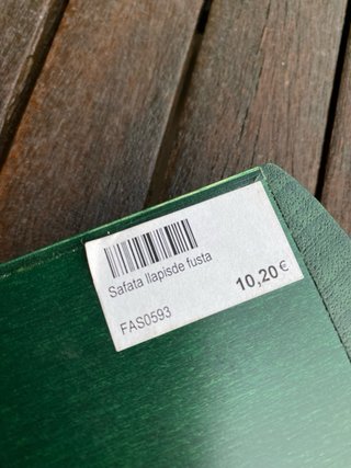 Cajita organizadora de madera verde