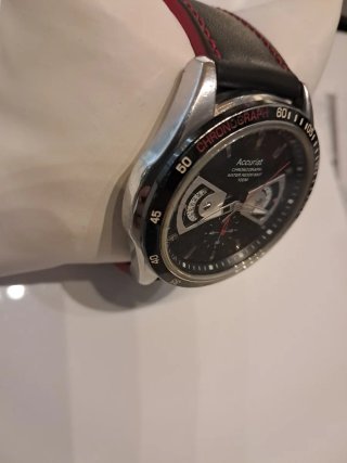 Reloj Accurist Chronograph Caballero Negro/Plata
