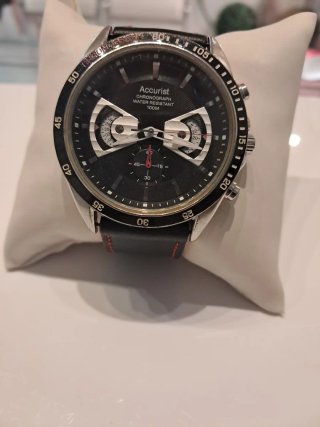 Reloj Accurist Chronograph Caballero Negro/Plata