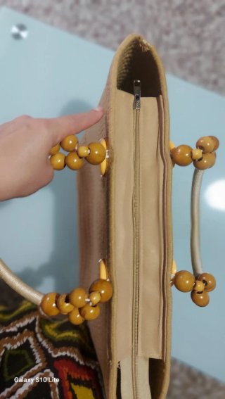 Borsa YSL Beige e Oro