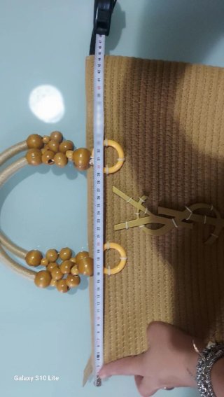 Borsa YSL Beige e Oro