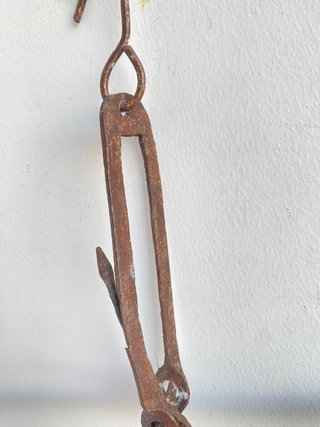 Balança Romana Antiga Ferro Forjado