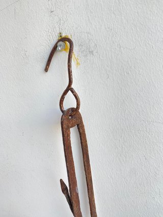 Balança Romana Antiga Ferro Forjado
