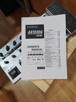 Pedalera Korg ToneWorks AX1500G adaptador original