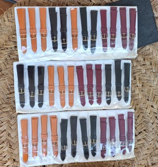 36 Correas para Reloj 18mm Marrón y Negro