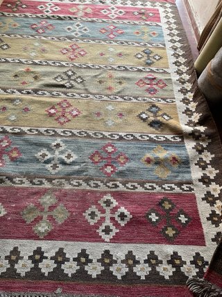 Tappeto Kilim lana multicolor antico 250x170