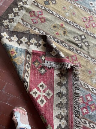 Tappeto Kilim lana multicolor antico 250x170