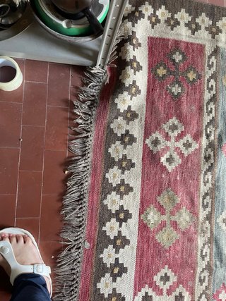 Tappeto Kilim lana multicolor antico 250x170