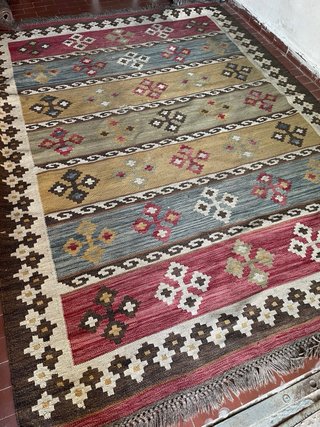Tappeto Kilim lana multicolor antico 250x170