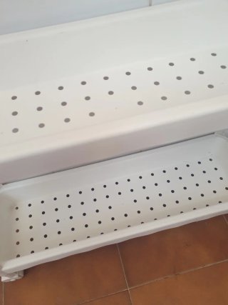 Carrito Auxiliar Baño 3 Estantes Blanco
