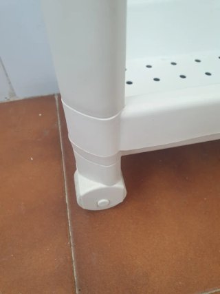 Carrito Auxiliar Baño 3 Estantes Blanco