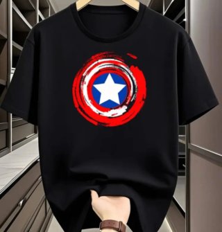 Camiseta Capitán América Negra