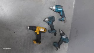 Taladros Makita y Dewalt no son probadas (sin bate