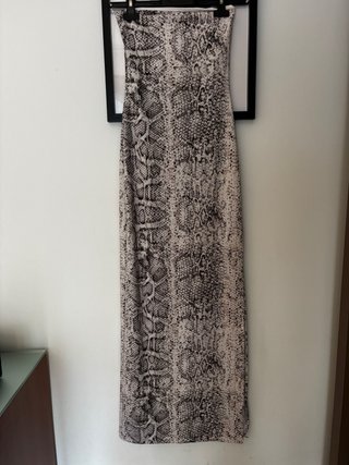 Tubino Bershka Beige/Grigio XS