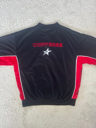 Converse Camiseta béisbol vintage negra roja XL 90