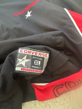Converse Camiseta béisbol vintage negra roja XL 90