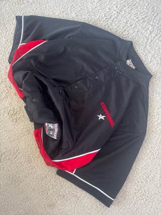 Converse Camiseta béisbol vintage negra roja XL 90