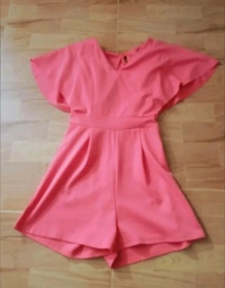 Mono corto Verano con capa en salmón/coral (NUEVO)