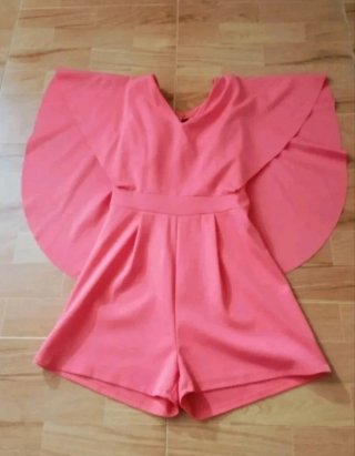 Mono corto Verano con capa en salmón/coral (NUEVO)