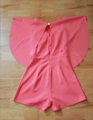 Mono corto Verano con capa en salmón/coral (NUEVO)