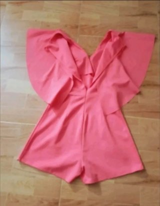 Mono corto Verano con capa en salmón/coral (NUEVO)