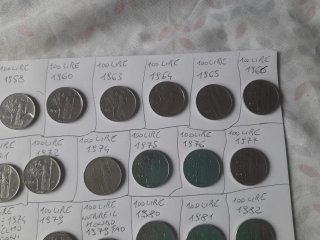 36 Monete 100 Lire Annate Diverse