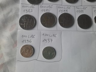 36 Monete 100 Lire Annate Diverse