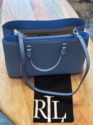 Borsa Polo Ralph Lauren Azzurra Pelle