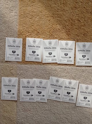 Lote 18 cromos España Mundial 2026