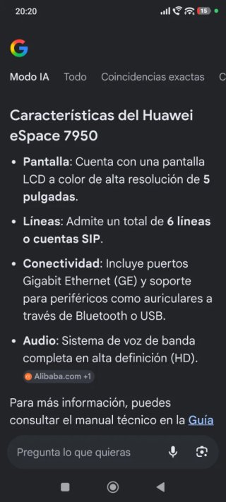 Telefono IP Huawei eSpace 7950