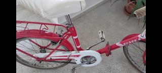 Bicicleta GAC plegable roja