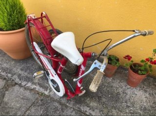 Bicicleta GAC plegable roja