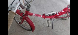 Bicicleta GAC plegable roja