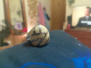 Anello in madreperla e argento