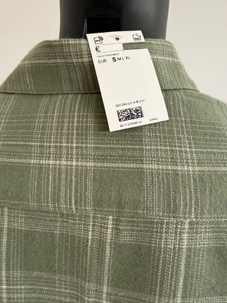 Camisa H&M cuadros verde Talla M NUEVA
