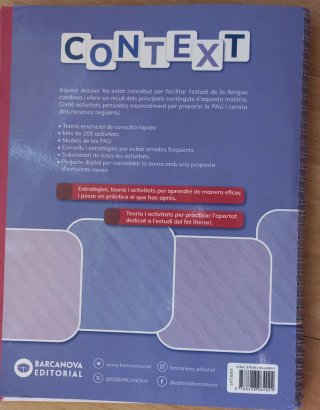 Context. Dossier de Llengua catalana. Batxiller...