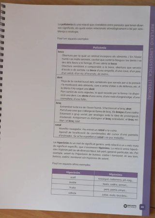 Context. Dossier de Llengua catalana. Batxiller...
