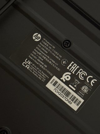 Teclado HP USB Negro